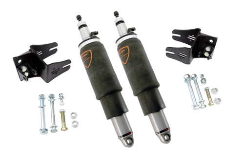Rear HQ Shockwaves For 1979-2004 Mustang Pair Of Rebound Adjustable Shock waves W/ 1/4 Inch Airline Fitting And Mounting Brackets Ridetech 12135401 - RLTP-12135401
