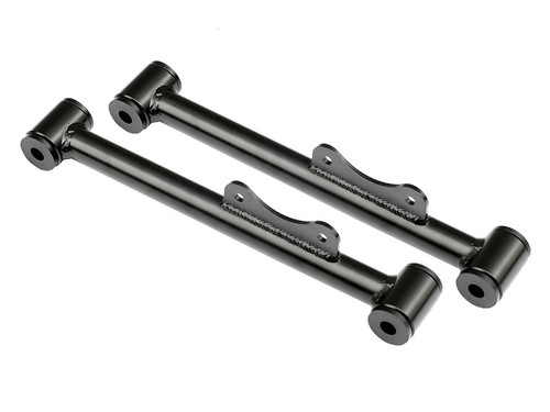 Rear Lower Strongarms For 1979-2004 Mustang Pair Of Tubular Arms Powder Coated Satin Black Ridetech 12135899 - RLTP-12135899