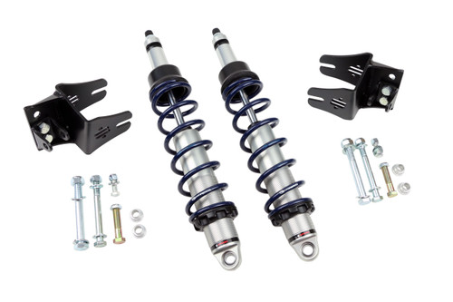 Rear HQ Coil-Overs For 1994-2004 Mustang Pair Of Rebound Adjustable Shocks Springs Spring Mounts Delrin Spring Washers And Caster/Camber Plates Ridetech 12146110 - RLTP-12146110