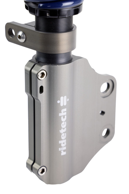 Front HQ Coil-Overs For 2015-2024 Mustang Pair Of Rebound Adjustable Shock s Springs Spring Mounts And Delrin Spring Washers Ridetech 12273210 - RLTP-12273210