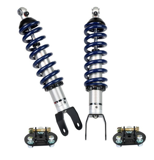 Front HQ Coil-Overs For 2019-2024 Ram 1500 2WD 2 Inch Lowering Pair Of Rebound Adjustable Shock s Springs Spring Mounts And Delrin Spring Washers Ridetech 13133110 - RLTP-13133110