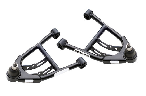 Front Lower Strongarms For 1974-1978 Mustang Ii Suspension For Use W/ Coil-Over/Shockwave Pair Of Tubular Control Arms W/ Ball Joints And Delrin Bushings Powder Coated Satin Black Ridetech 19012899 - RLTP-19012899