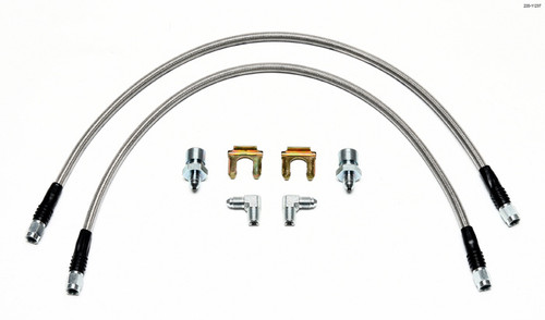 Flex Brake Line Kit 22in L 3/8-24 to 90 Deg. 220-11237 - WOMQ-220-11237