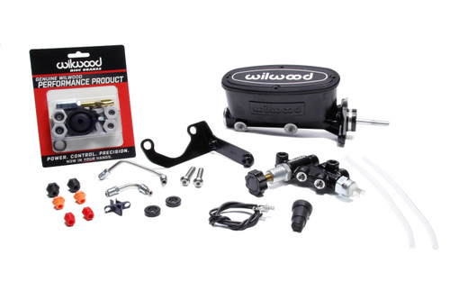 Alum. Tandem M/C Kit w/ Brkt Prop Valve 15/16in 261-14158-BK - WOMQ-261-14158-BK