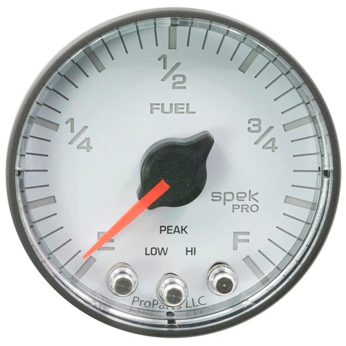 GAUGE FUEL LEVEL 2 1/16IN 0270 PROGRAMMABLE WHT/BLK SPEKPRO P312128 - ATYG-P312128