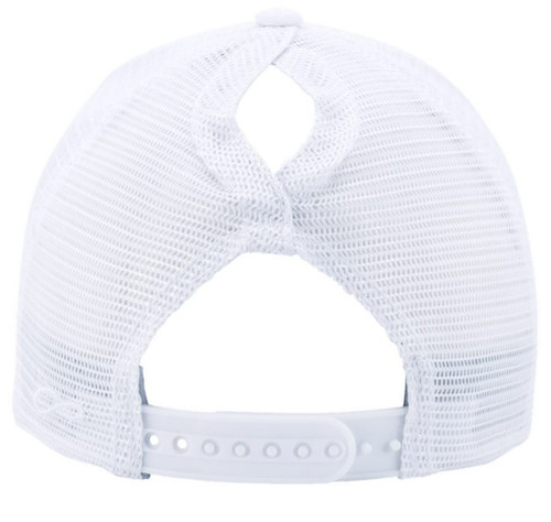 LS LADIES HAT - GRAY/WHITE - HTPD-10474HOL