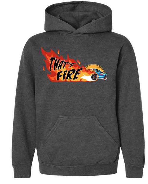 HOLLEY THATS FIRE YOUTH HOODIE - H COAL - HTPD-10478-MDHOL