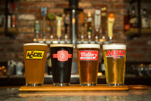 16OZ GLASSES ASSORTMENT W/LOGO-4PK - HTPD-36-454