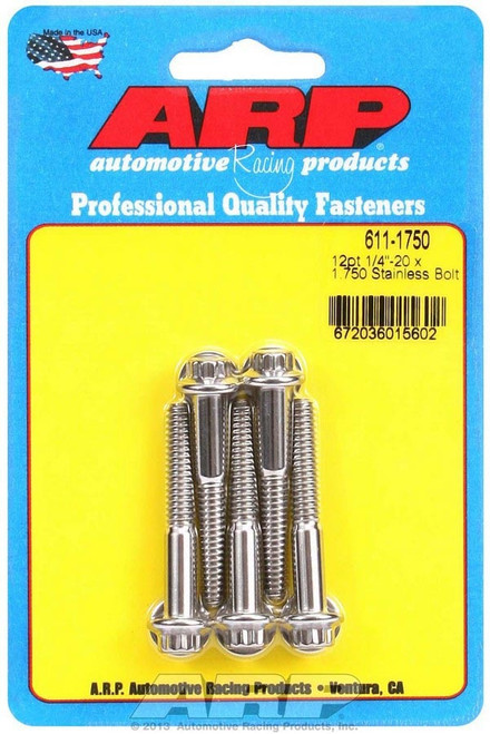S/S Bolt Kit - 12pt. (5) 1/4-20 x 1.750 611-1750 - ACDW-611-1750