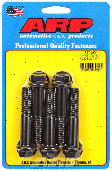 1/213 X 2.500 HEX BLACK OXIDE BOLTS 617-2500 - ACDW-617-2500