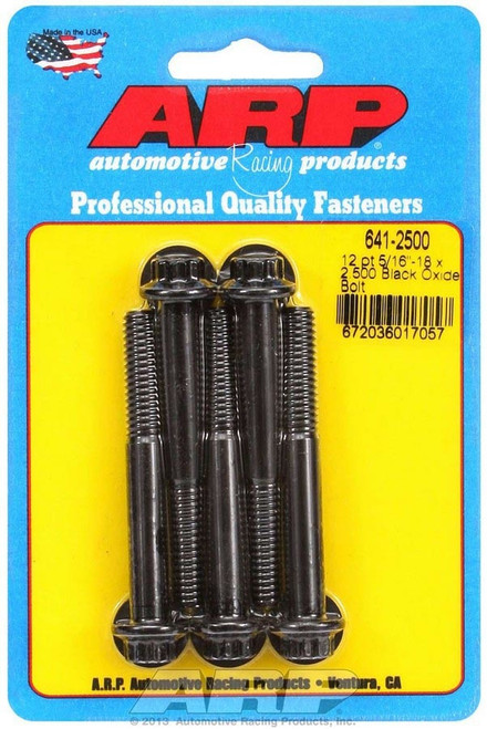 5/1618 X 2.500 12PT BLACK OXIDE BOLTS 641-2500 - ACDW-641-2500