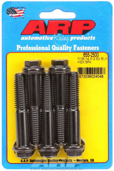 7/1614 X 2.500 HEX 1/2 WRENCHING BLACK OXIDE BOLTS 655-2500 - ACDW-655-2500