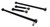 Replacement 4-Link Bar Kit W/ R-Joints Standard Adj For 1964-1970 Mustang New Design Bars Canted Outward Non Adjustable Lower Bars Single Adjustable Upper Bars And R-Joint Spacers Powder Coated Satin Black Ridetech 12087211 - RLTP-12087211