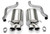 2.5 Inch Axle-Back Sport Dual Exhaust Polished 3.5 Inch Tips 05-08 Corvette 6.0L/6.2L Stainless Steel Corsa Performance 14169 - CDRC-14169