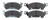 Brake Pad Set BP-40 Big GM D52 150-40-D52K - WOMQ-150-40-D52K