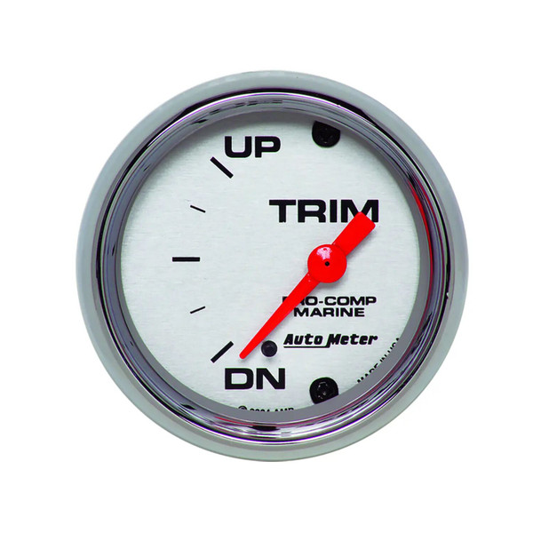 GAUGE, TRIM LEVEL, 2 1/16", 0ODOWN-90OUP, ELECTRIC, MARINE CHROME 200766-35 - ATYG-200766-35