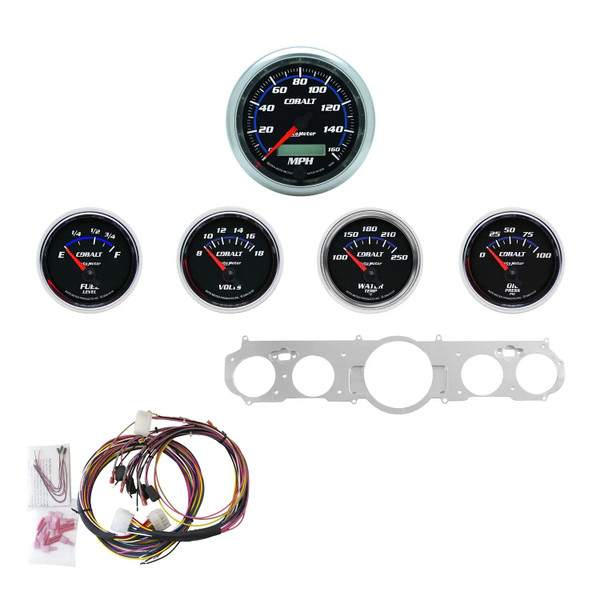 GAUGE KIT5 PCMUSTANG 6566MPH/FUEL/OILP/WTMP/BATCB 7035-CB - ATYG-7035-CB