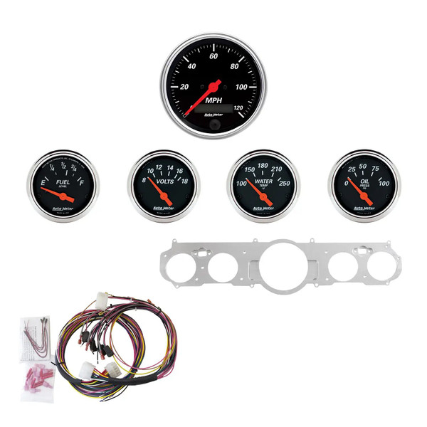 GAUGE KIT5 PCMUSTANG 6566MPH/FUEL/OILP/WTMP/BATDB 7035-DB - ATYG-7035-DB