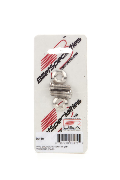 5/16-18 x 1in SS Bolts Pair 66110 - BQLS-66110