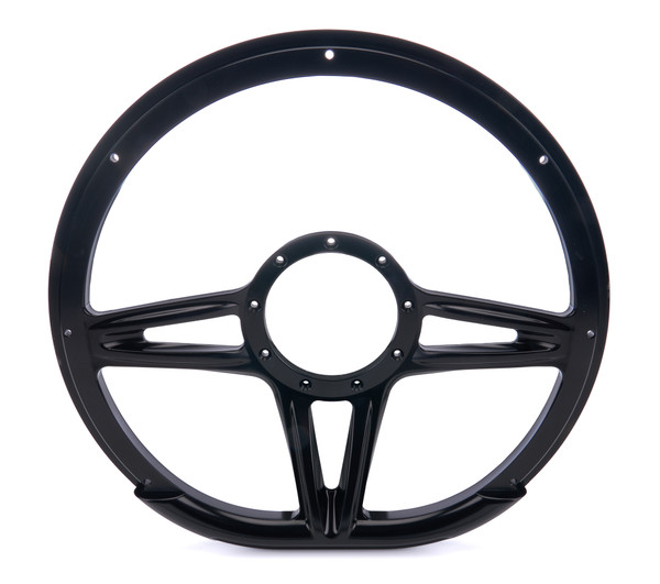 Steering Wheel 14in D-Shape Victory Black BLK29441 - BQLS-BLK29441