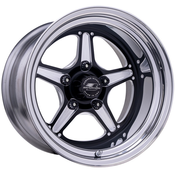 Street Lite Black Wheel 15X10 5.5IN BS BRS23510L6155 - BQLS-BRS23510L6155