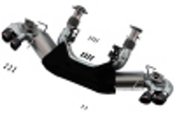 20C CORVETTE C8 6.2L V8 AT RWD 2DR 3IN ATAK CARBON FIBER TIPS 140839CF - BAFU-140839CF