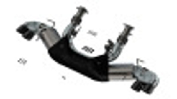 20C CORVETTE STINGRAY 6.2L CATBACK ATAK EXHAUST SYSTEM W/4IN RD X 4.75IN BLK CHRM TIPS 140841BC - BAFU-140841BC