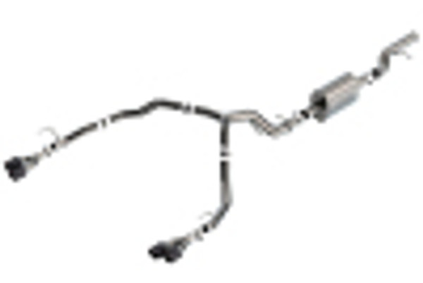 21C TAHOE 6.2L V8 CATBACK STYPE EXHAUST SYSTEM W/CARBON FIBER TIPS 140859CF - BAFU-140859CF