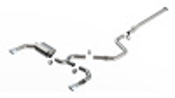 22C ELANTRA N 2.0L ATAK EXHAUST SYSTEM W/5IN CHROME TIP 140925 - BAFU-140925