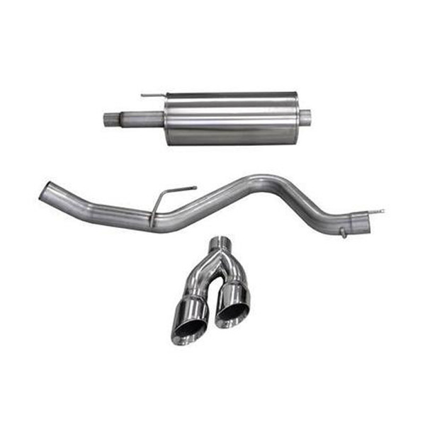 3.0 Inch Cat-Back Sport Single Side Exit Exhaust 4.0 Inch Polished Tips 15-Present Ford F150 5.0L V8 SuperCab/SuperCrew 145/156.8/163.7 Inch WB Stainless Steel Corsa Performance 14837 - CDRC-14837