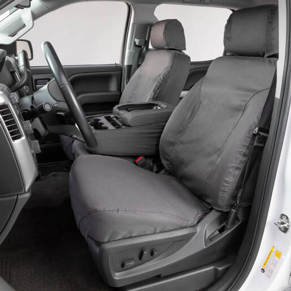 19C F150/F250/F350 COVERCRAFT SEATSAVER FRONT ROW POLYCOTTON GREY W/ 40/20/40 SS3477PCGY - CUCV-SS3477PCGY