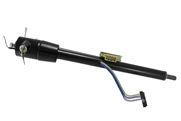 DIRECT FIT GM KEY FLOORSHIFT TILT COLUMN C10 7387 BLACK POWDERCOAT/WITH KEY 1IN FR30006-48BK - FYBG-FR30006-48BK
