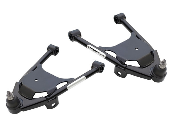 Front Lower Strongarms For 1974-1978 Mustang Ii Suspension For Use W/ Coolride Air Springs Pair Of Tubular Control Arms W/ Ball Joints And Delrin Bushings Powder Coated Satin Black Ridetech 19011499 - RLTP-19011499