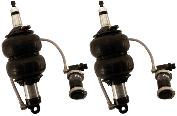 Front TQ Shockwaves 1000 Series W/ 3.6 Inch Stroke, 2 Inch Stud Pair Of Triple Adjustable Shock waves 6.5 Inch Double Convoluted W/ 1/4 Inch Fittings And Bearing Spacers 1/2 Inch And 5/8 Inch 10.3 Inch X 13.3 Inch W/ … 24330105  - RLTP-24330105