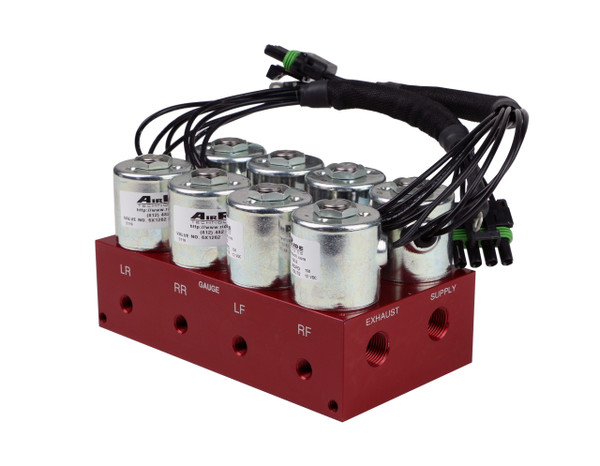 Bigred 4-Way Valve W/ 3/8 Inch NPT Ports Mounting Brackets Fittings Sold Separately Ridetech 31937400 - RLTP-31937400