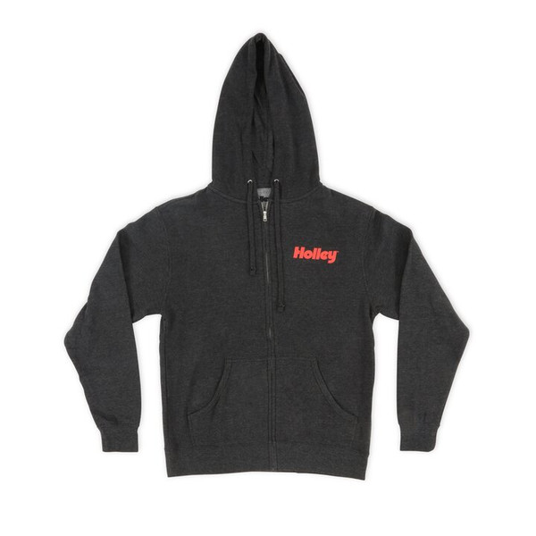 LTS HOLLEY FULL-ZIP HOODIE -CHARCOAL HE - HTPD-10433-SMHOL