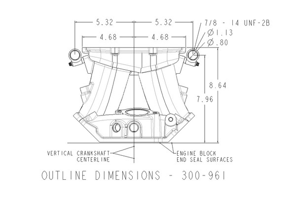 1900 Car Chevrolet Big Block Chevy Engine Intake Manifold - HTPD-300-964