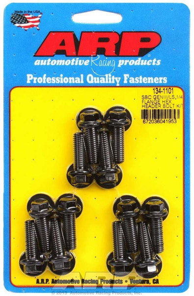 SMALL BLOCK CHEVY GENIII LS 1/4 FLANGE HEX BOLT HEAD EXHAUST HEADER BOLT 134-1101 - ACDW-134-1101