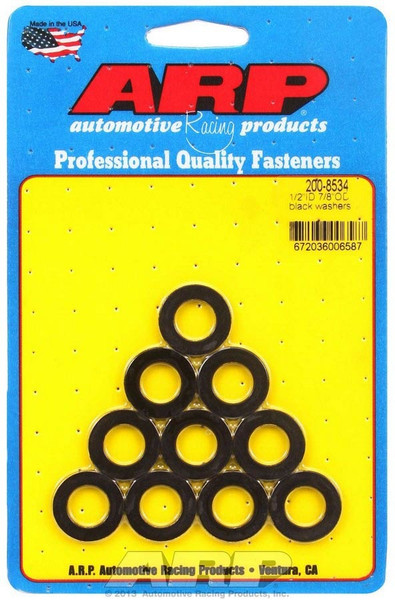 Black Washers - 1/2 ID x 7/8 OD (10) 200-8534 - ACDW-200-8534