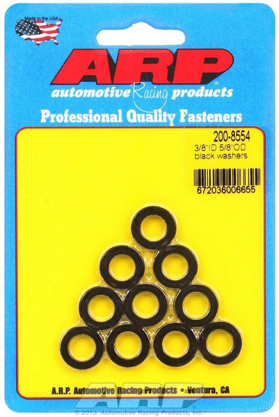Black Washers - 3/8 ID x 5/8 OD (10) 200-8554 - ACDW-200-8554