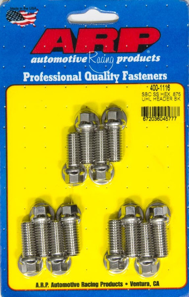 Header Bolt Kit - 6pt. 3/8 x .875 UHL (12) 400-1116 - ACDW-400-1116