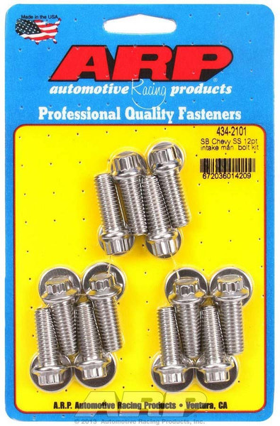 SB CHEVY SS 12PT INTAKE MANIFOLD BOLT KIT STAINLESS STEEL 434-2101 - ACDW-434-2101