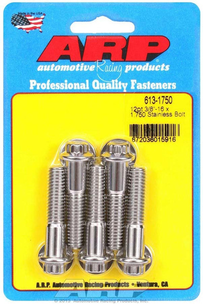 S/S Bolt Kit - 12pt. (5) 3/8-16 x 1.750 613-1750 - ACDW-613-1750