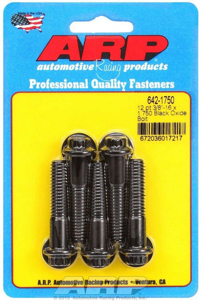 3/816 X 1.750 12PT BLACK OXIDE BOLTS 642-1750 - ACDW-642-1750