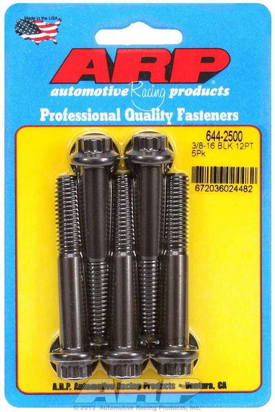 3/816 X 2.500 12PT 7/16 WRENCHING BLACK OXIDE BOLTS 644-2500 - ACDW-644-2500