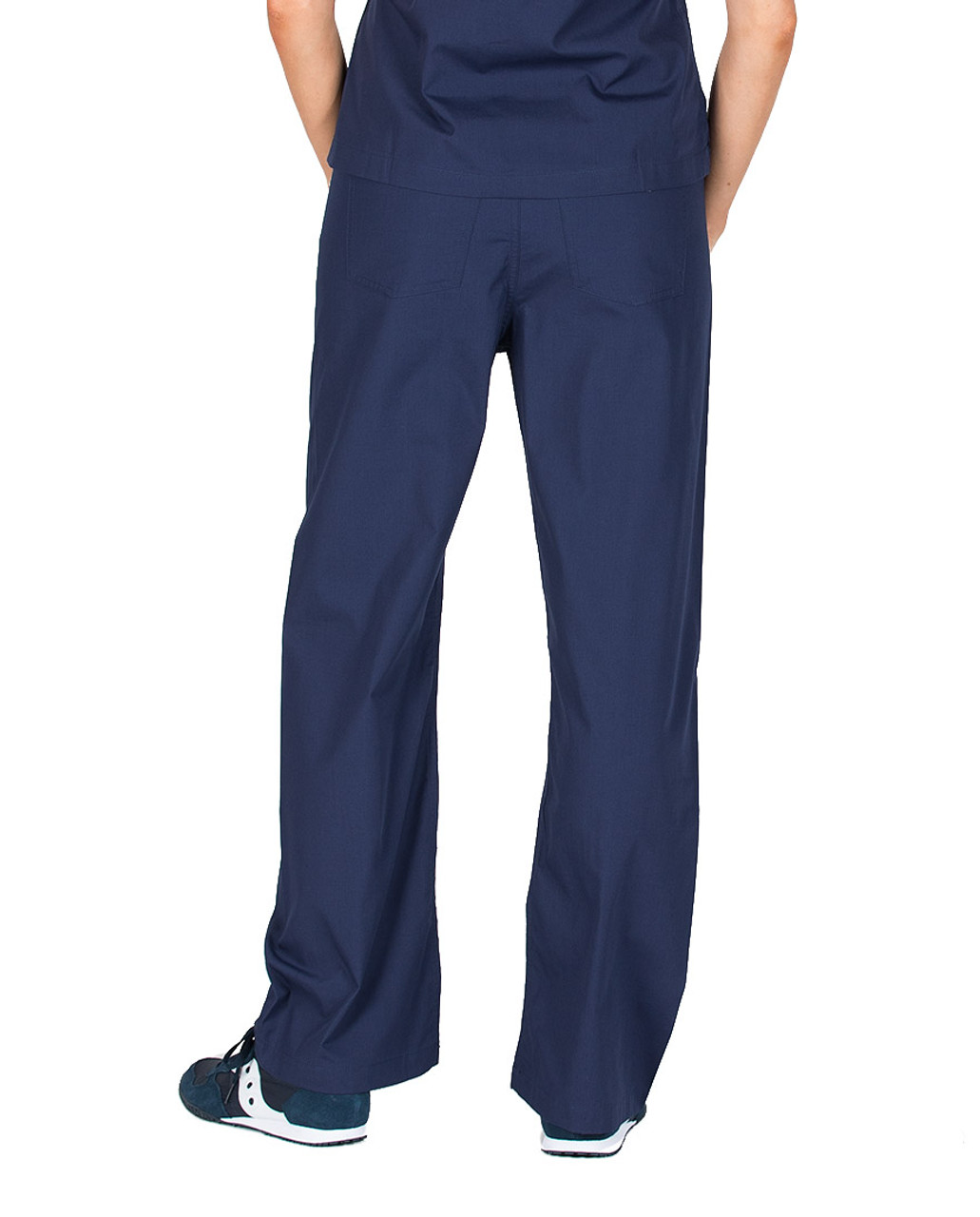 2XL Tall 36 - Navy Blue Classic Simple Scrub Pants