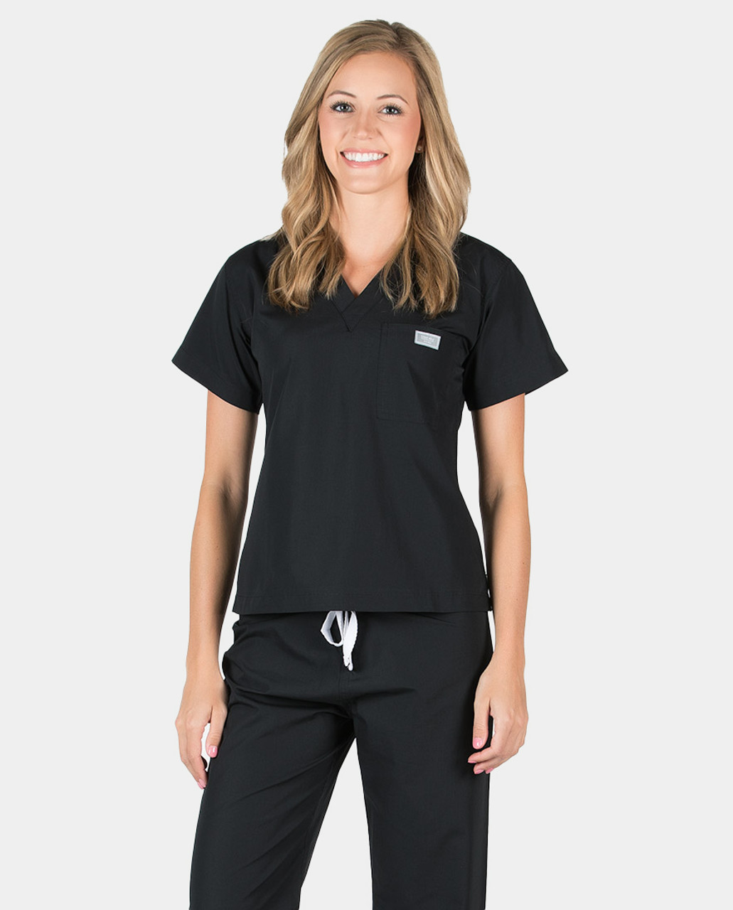 Blue Sky Scrubs  Sleek and Tailored - Petite Grey Label Shelby