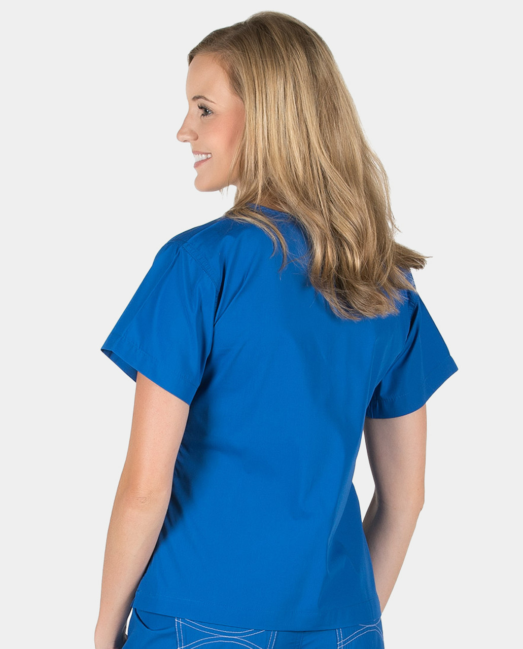 Blue Sky Scrubs Petite Grey Label Shelby Tops (X-Small, Caribbean) :  : Clothing & Accessories