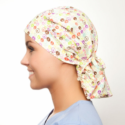 Peace of Mind Poppy Surgical blueskyscrubs.com Hat
