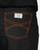 Limited Edition Shelby Scrub Pants - Black with Burnt Orange Stitching and Metallic Burnt Orange/White Tie